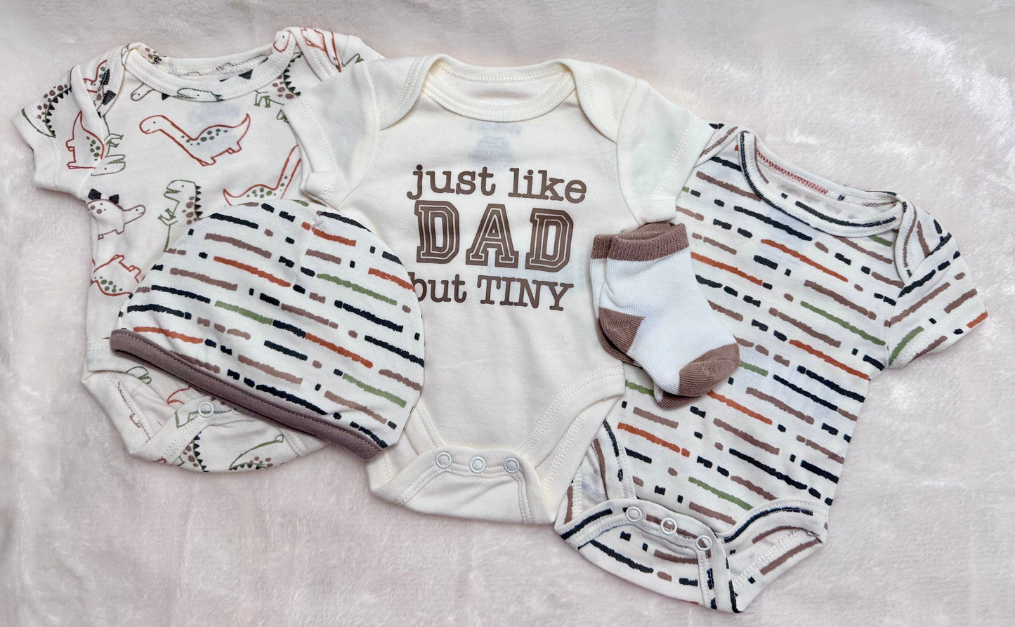 Just Like Dad 5-Piece Baby Boy Layette Set