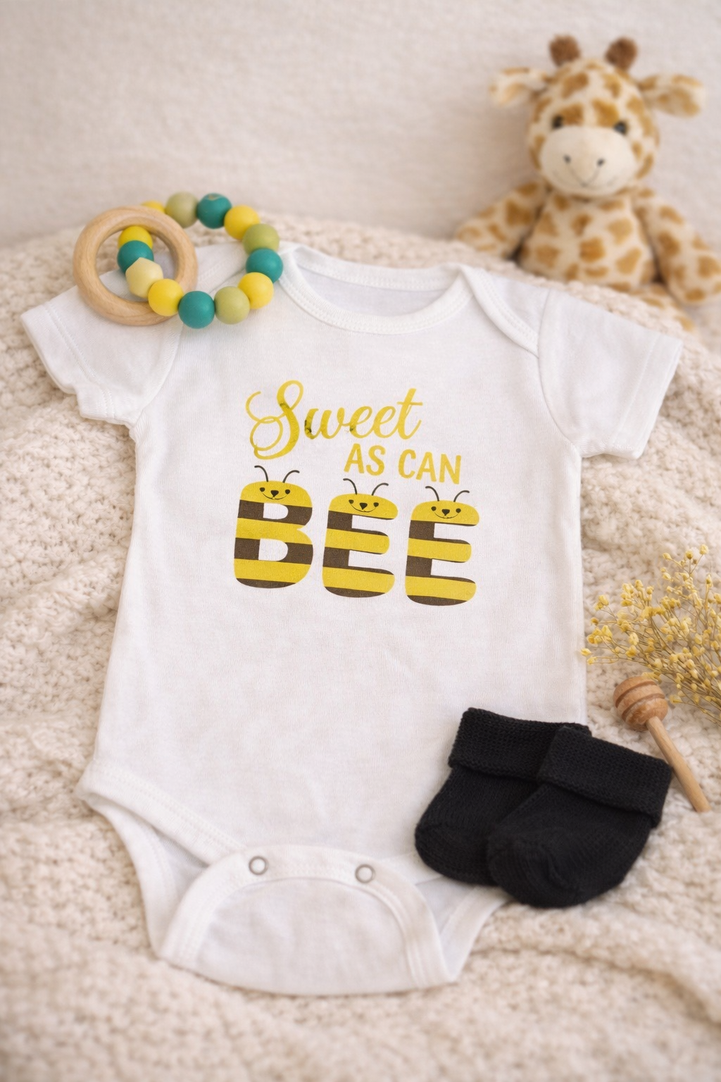 Sweet As Can BEE Baby Onesie