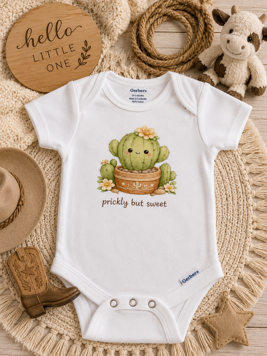 Cute Cactus Baby Onesie