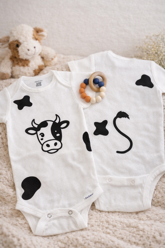 Cow Print Baby Onesie