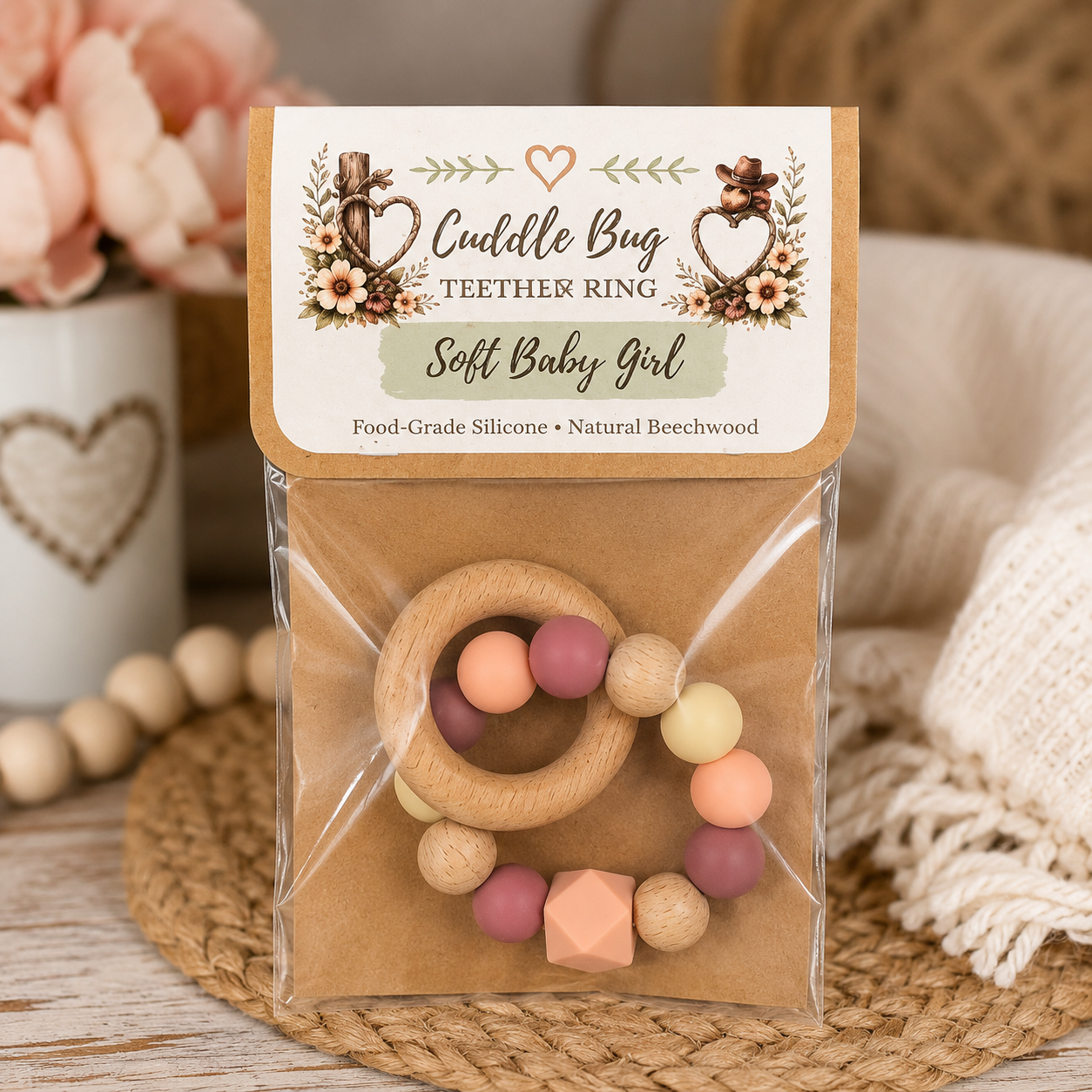 Handmade Silicone Teething Ring