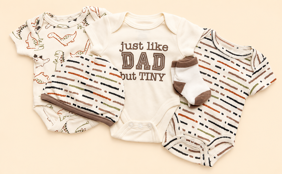 Just Like Dad 5-Piece Baby Boy Layette Set