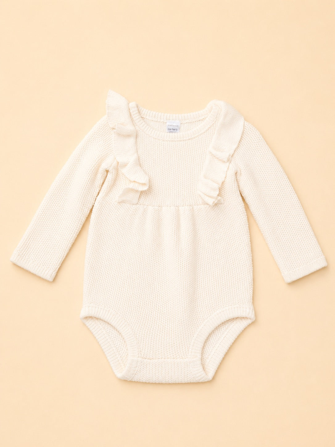 Snowflake Ruffle Knit Bodysuit