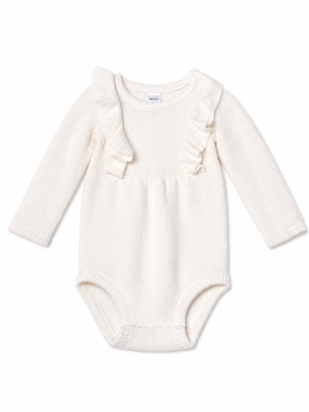 Snowflake Ruffle Knit Bodysuit