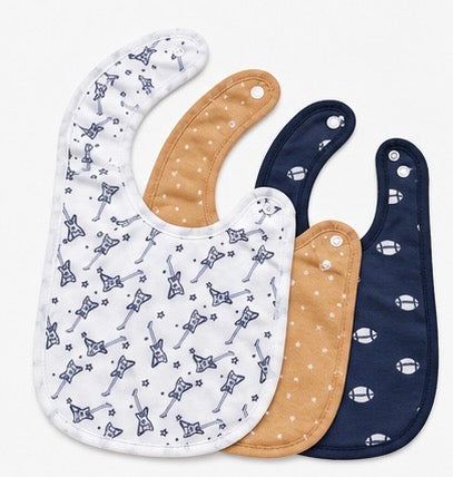 Classic Cotton Baby Bib Set