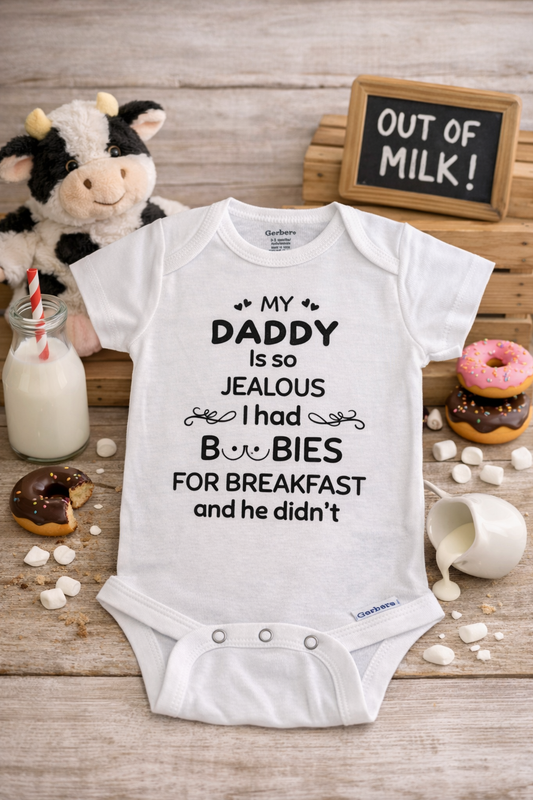 Daddy's Jealous Baby Onesie