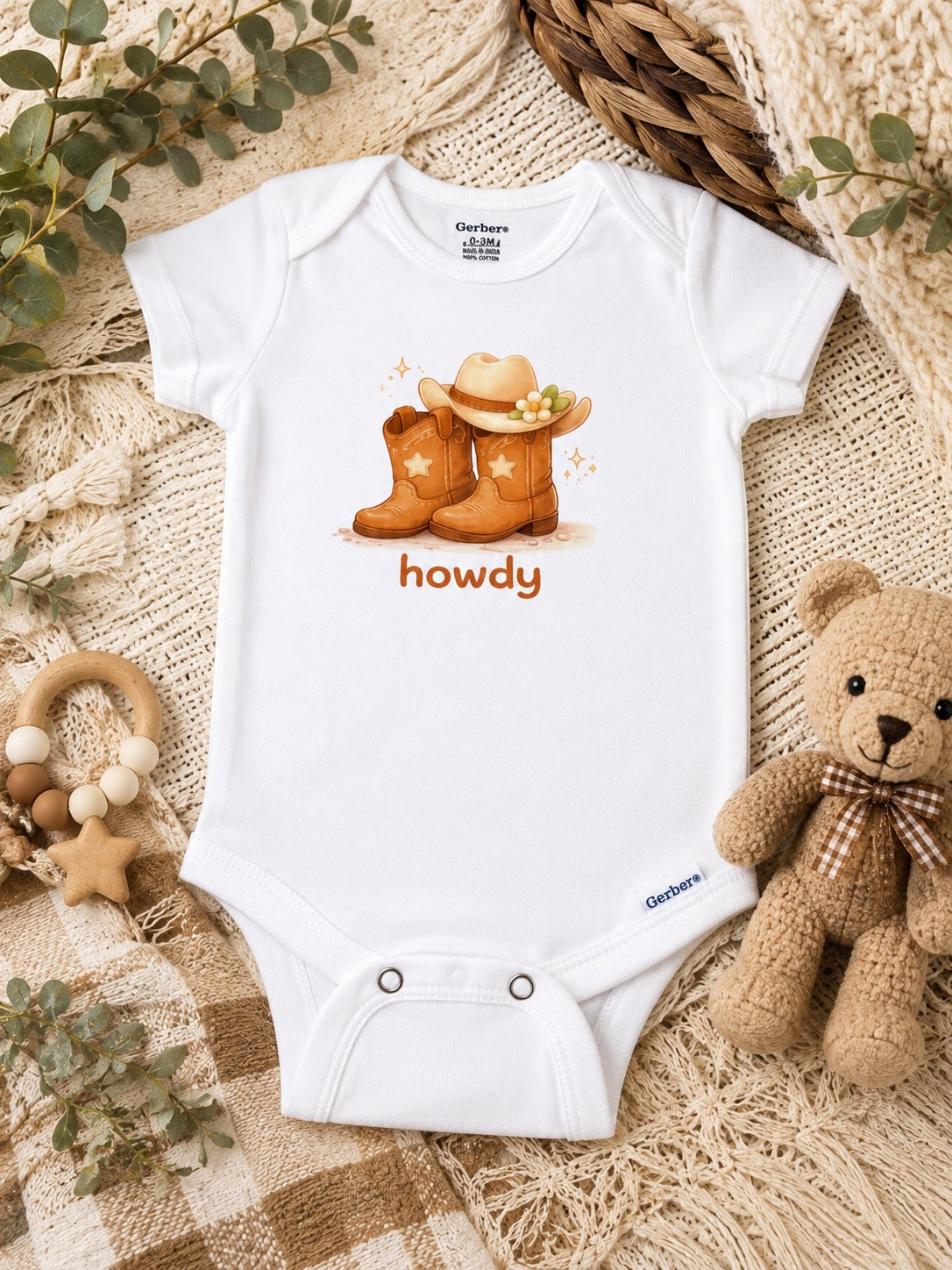 Howdy Western Baby Bodysuit