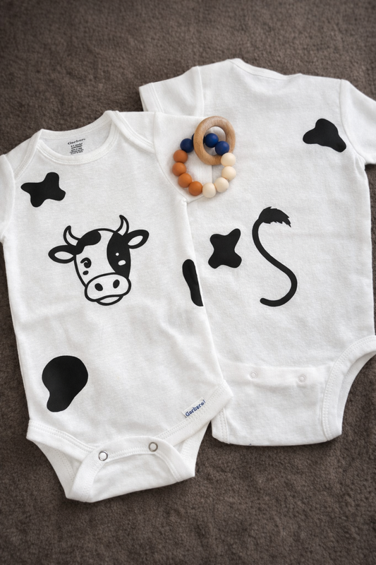 Cow Print Baby Onesie