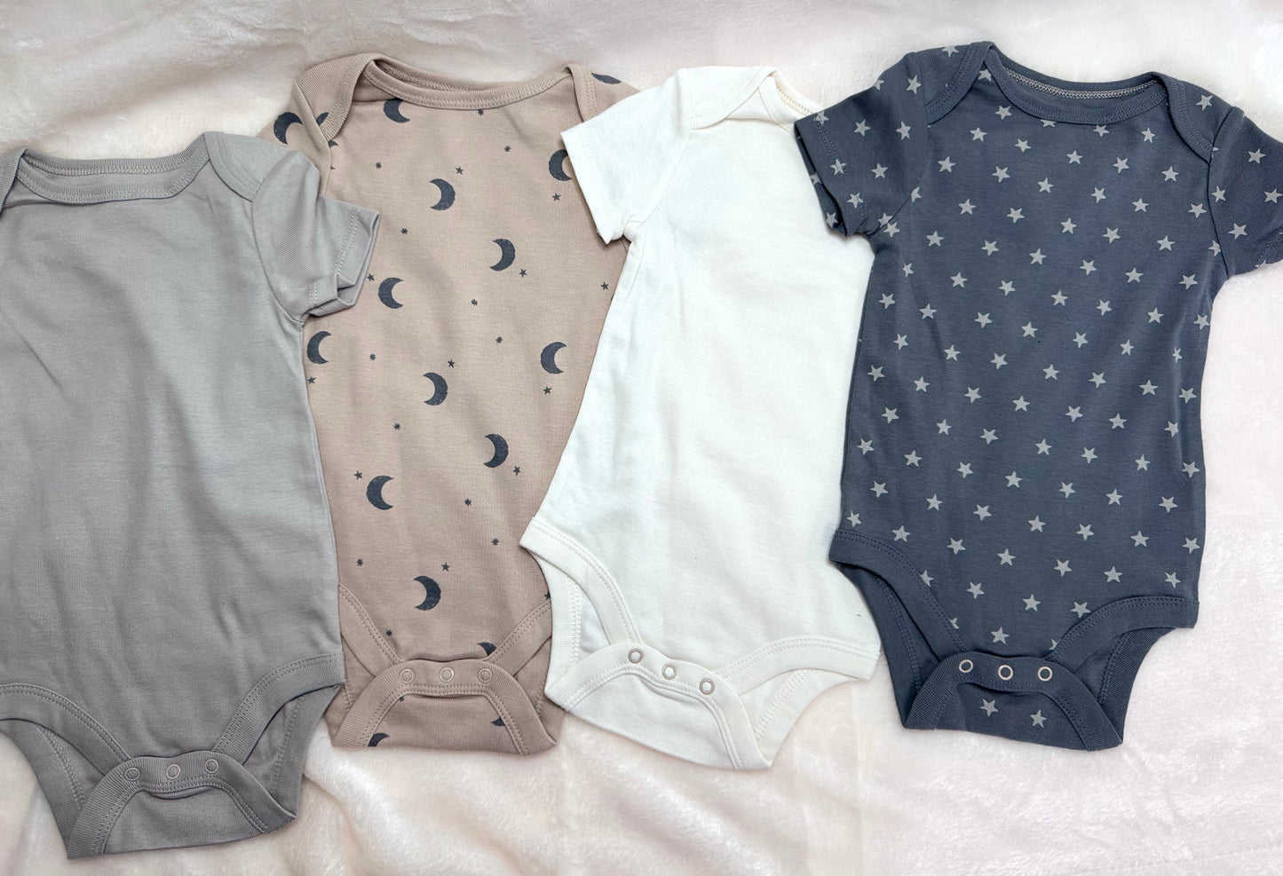 Moon & Stars 4-Piece Bodysuit Set