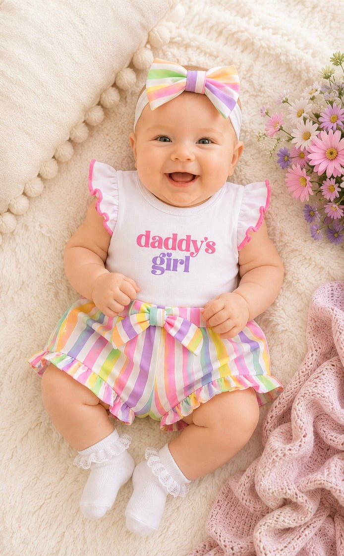 Daddy's Sunshine Stripe Set
