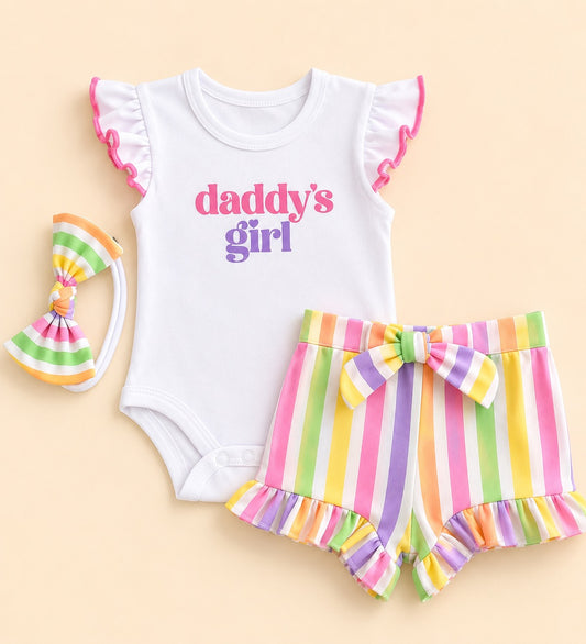 Daddy's Sunshine Stripe Set