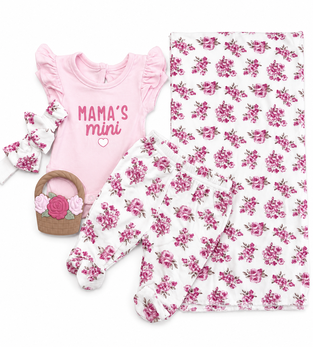 Blushing Blooms Newborn Gift Set