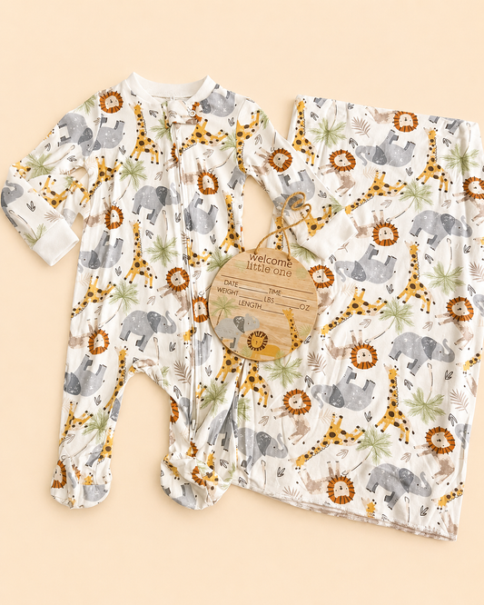 Safari Snuggles Gift Set