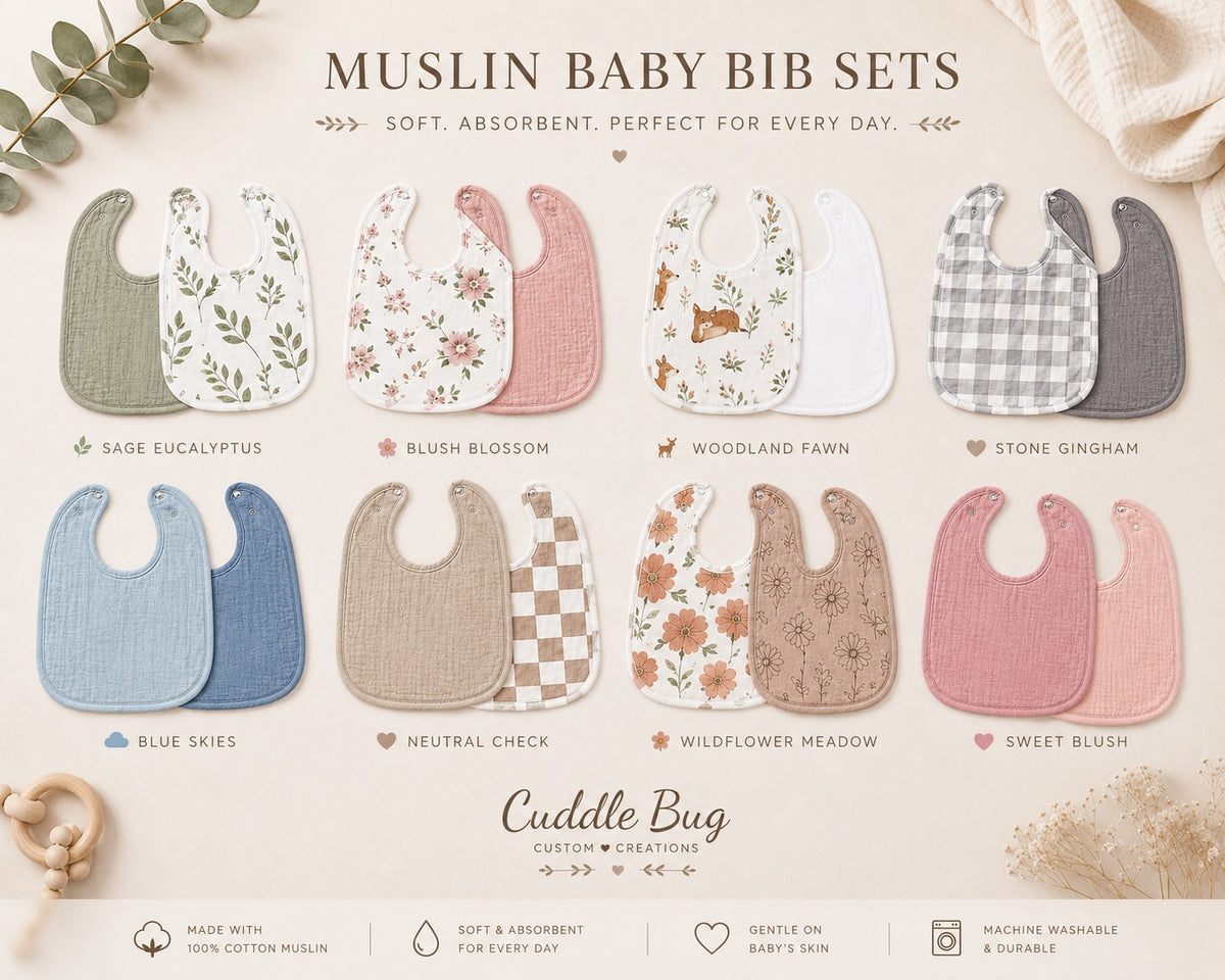 Muslin Baby Bib Set (2-Pack)