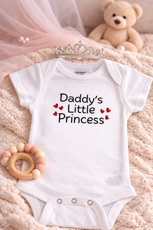 Daddy's Little Princess Baby Onesie