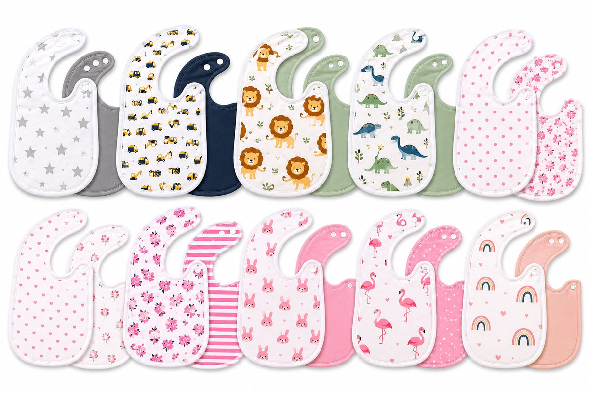 Classic Cotton Baby Bib Set