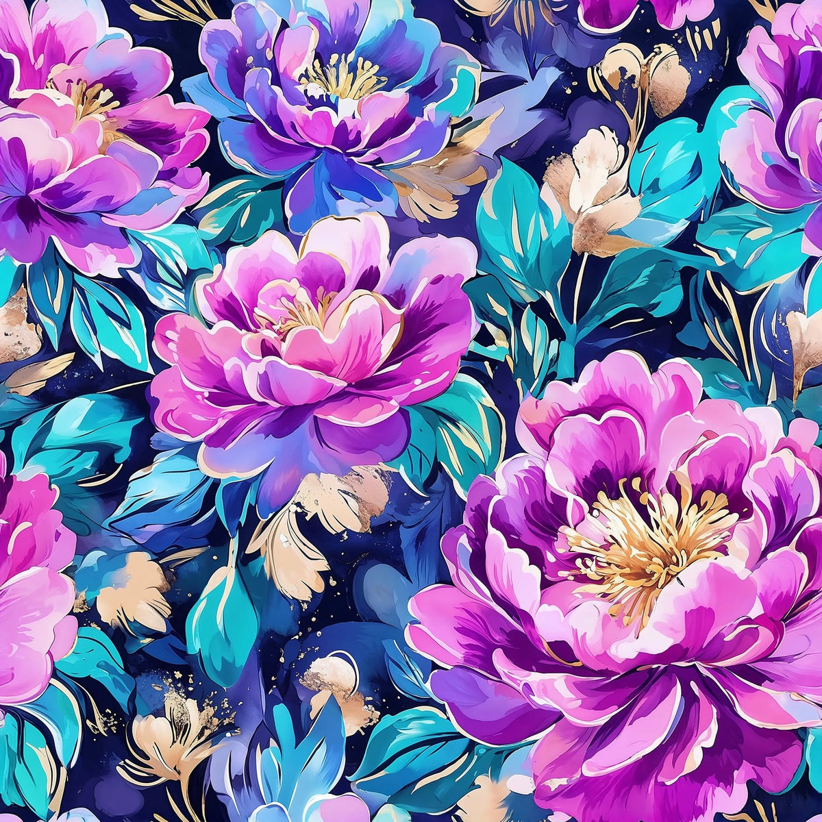 Pete & Lucy - Electric Peonies Collection